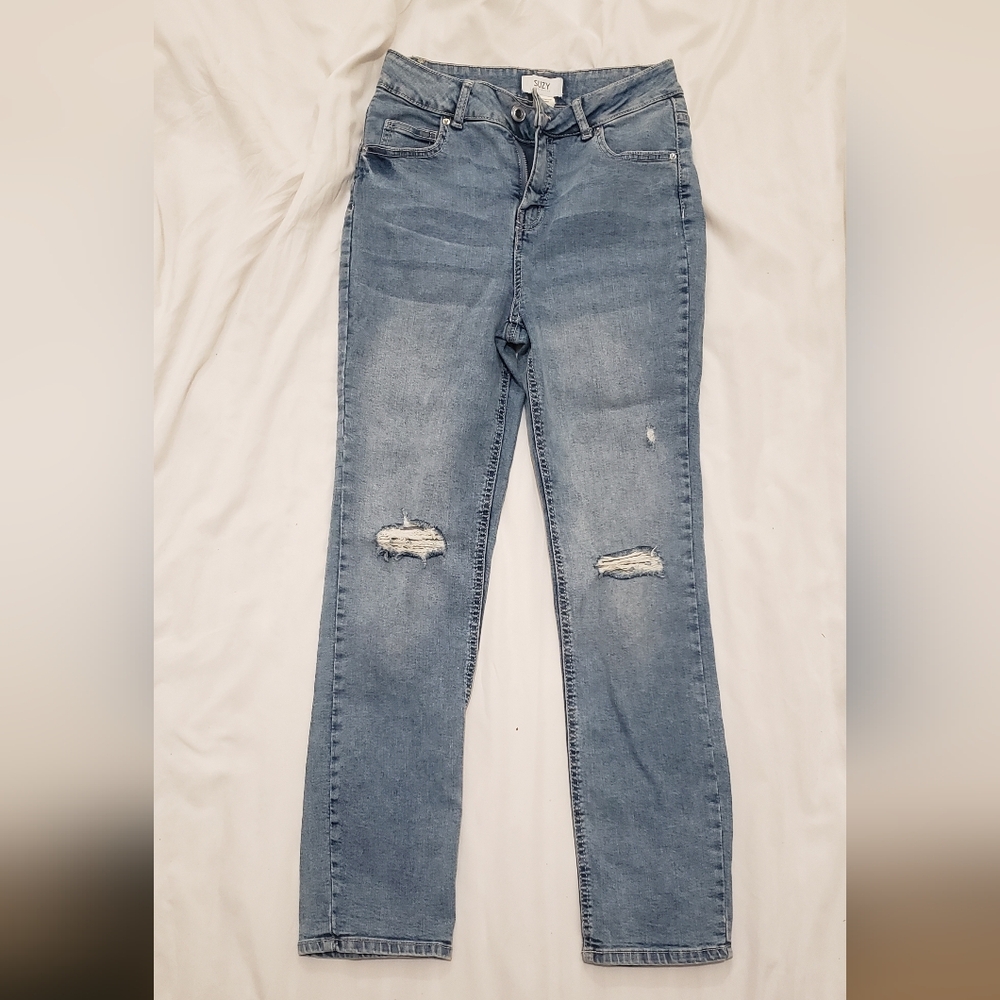 Suzy Shier Light Blue Straight Leg Jeans
